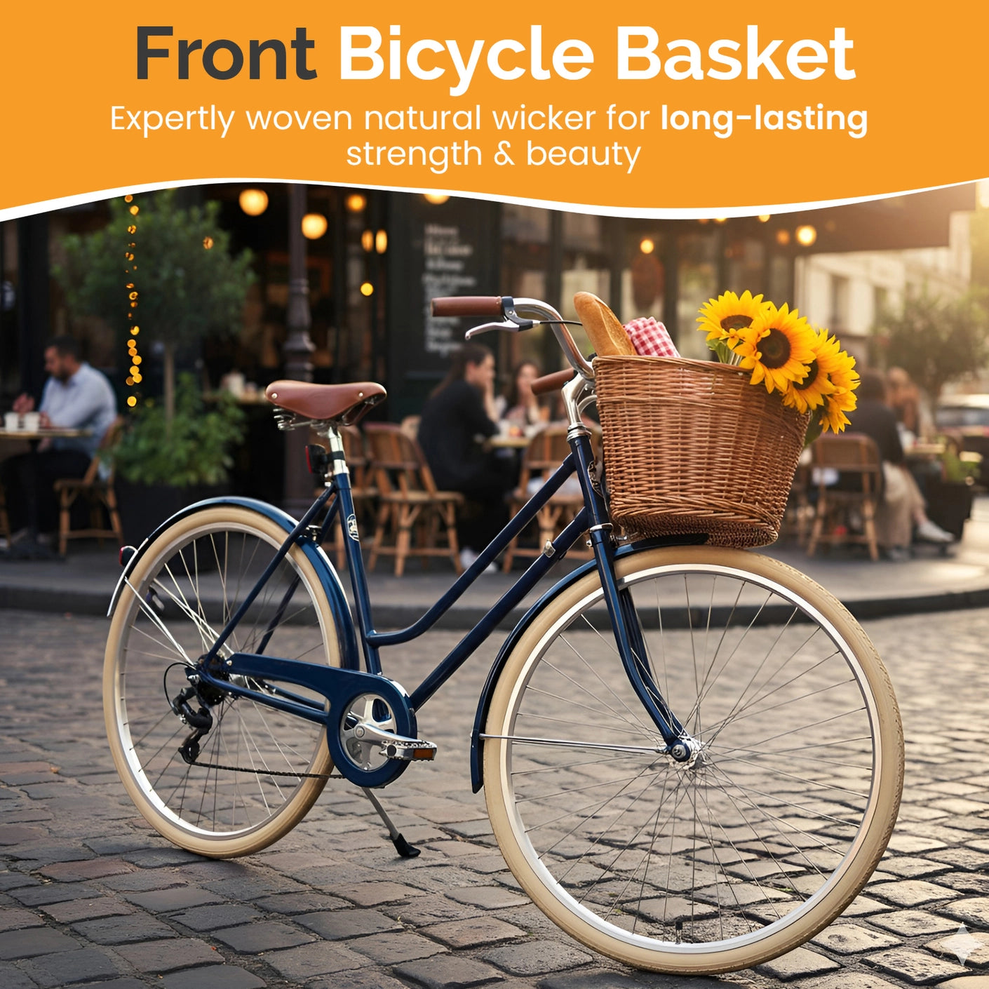 Wickerwise Bike Basket