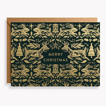 Modern Dala Christmas Card Set