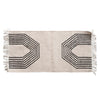 Woven Wool Blend Rug with Geometric Design and Fringe- PICK UP ONLY