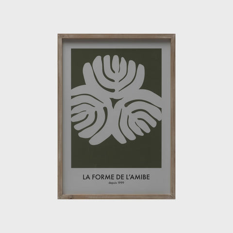 La Forme De L'Amibe Framed Abstract Floral Print