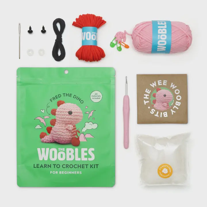 Woobles Fred the Dinosaur Crochet Kit