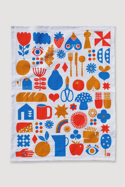 Lisa Congdon Menagerie Cotton Kitchen Towel