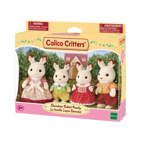 Calico Critters Set of 4 Doll Figures, White Rabbit Family