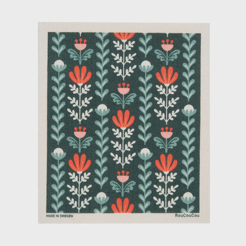 Swedish Dishcloth - Ek Holiday Flowers