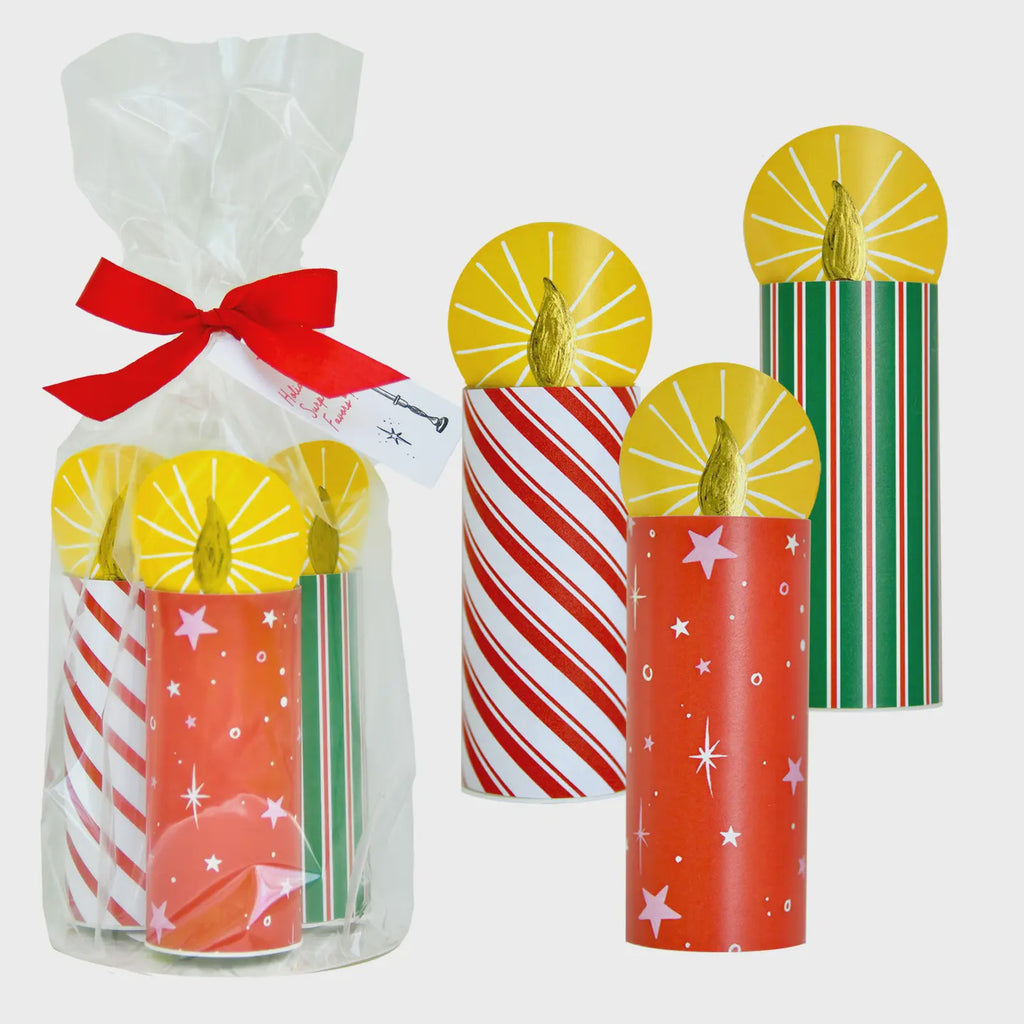 Tabletop Surprise Favors - Christmas - Candles - Set of 3
