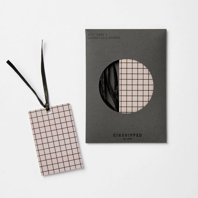 Pack of Greige Graph Gift Tags