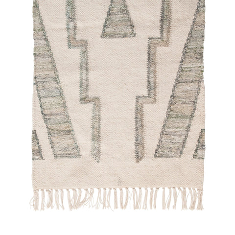 Handwoven Cotton & Wool Runner