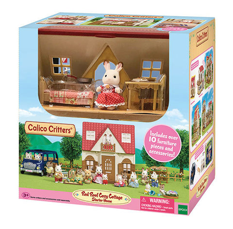 Calico Critters Dollhouse Playset, Red Roof Cozy Cottage