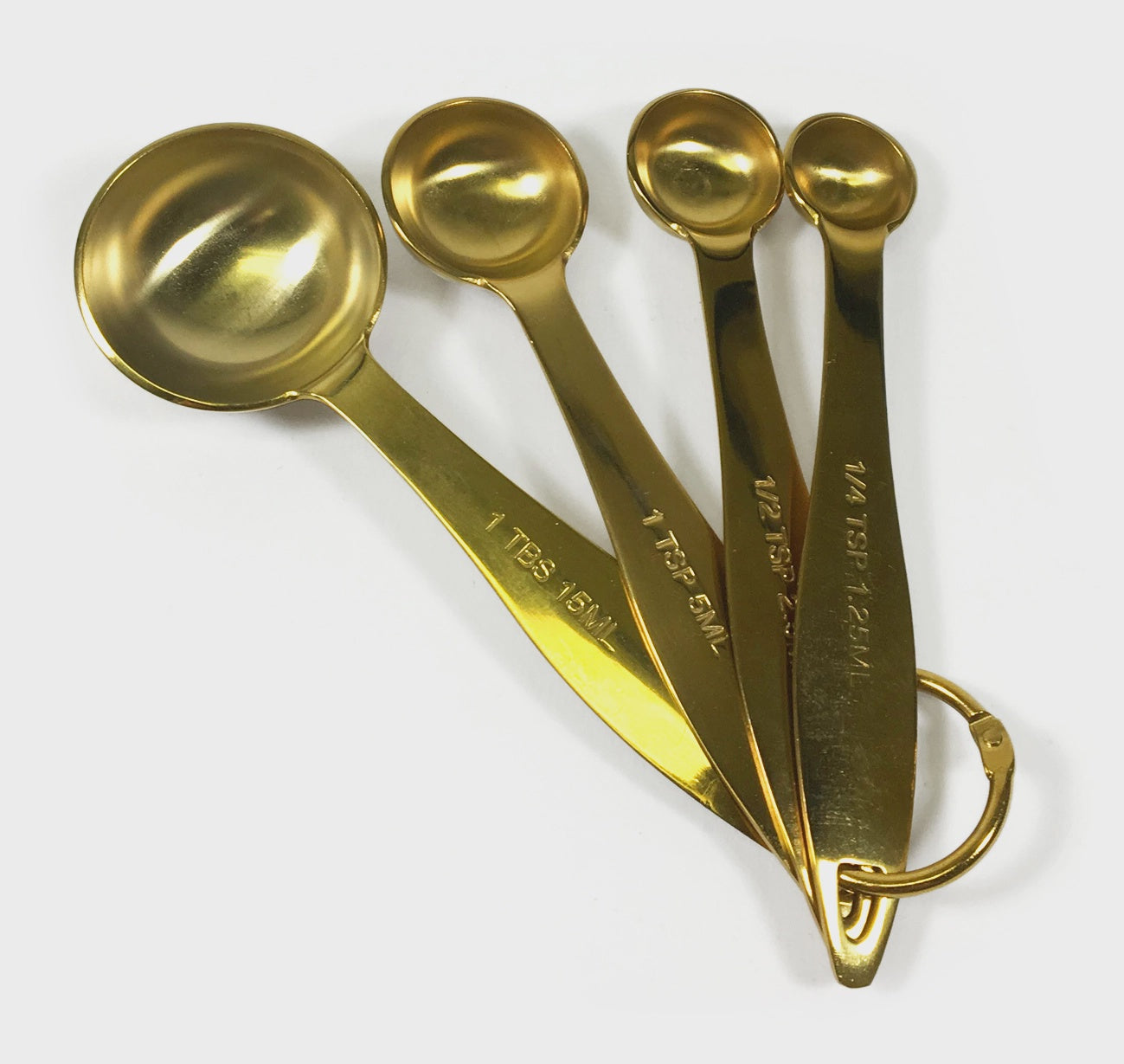 Kitchen Basics Measuring Spoons 4/ST Gold