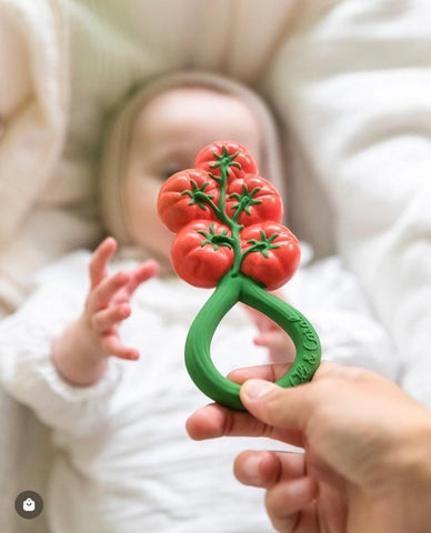 Oli & Carol Tomato Rattle Toy