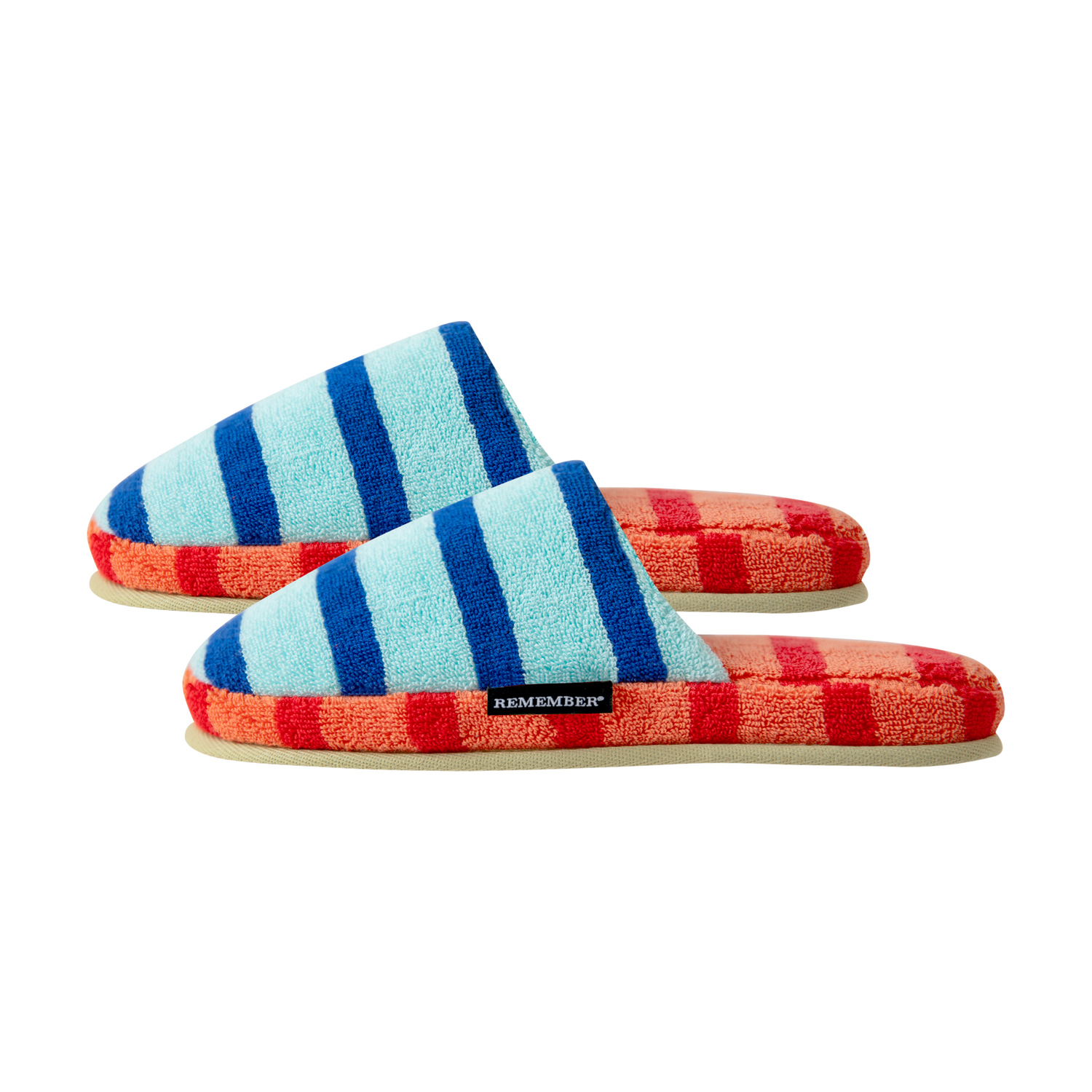 Blue Stripe Mello Slippers- Size 40-45 Euro