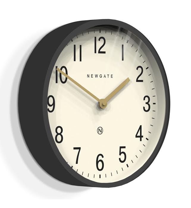 Newgate Master Edwards Grey Clock