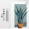 Coloready Potted Snake Plant Modern Paint by Numbers Kit