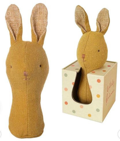 Maileg Bunny Rattle- Dusty Yellow