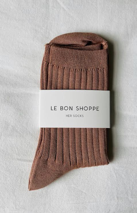 Le Bon Shoppe Her Cotton Ribbed Socks