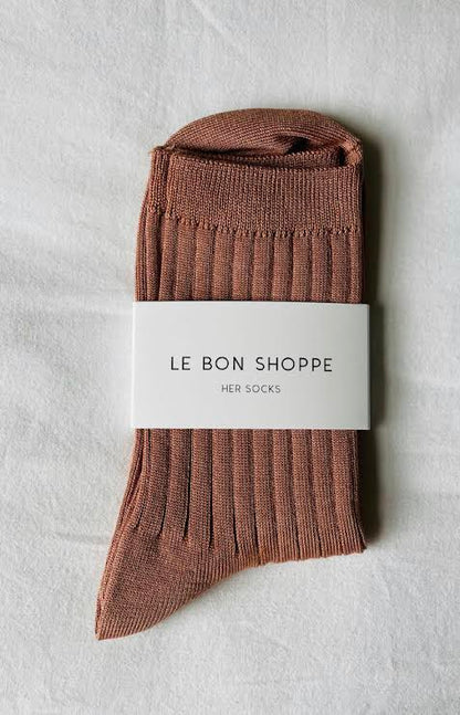 Le Bon Shoppe Her Cotton Ribbed Socks