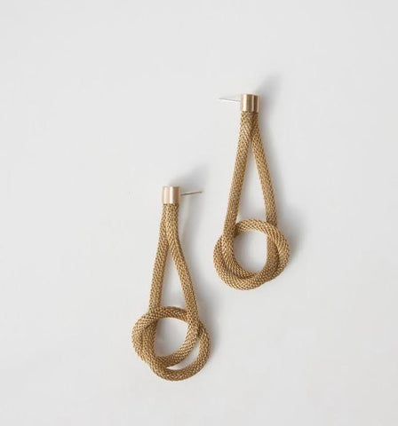 YMSF Coil Knot Earrings