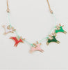 Reindeer Enamel Necklace