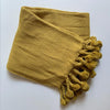 Yellow Pom Pom Throw