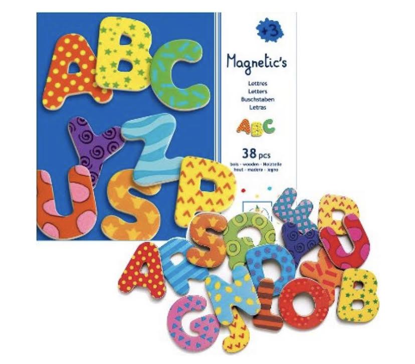 Djeco Magnetic Wooden ABC Letters- 38 pieces
