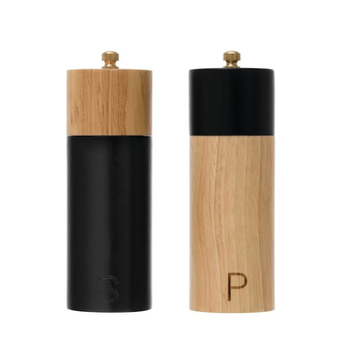 Two-Tone Salt and Pepper Mills- Set of 2