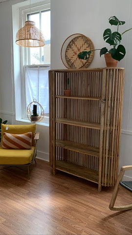 Mango Wood Bookcase - PICK UP ONLY