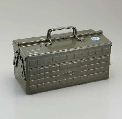 Toyo ST-350 Steel Toolbox with Cantilever Lid and Upper Storage Trays