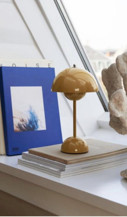 Flowerpot VP9 Rechargeable Table Lamp- Mustard