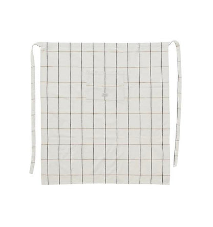 Gobi Chef Apron- Offwhite &amp; Caramel