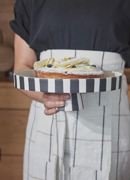 Gobi Chef Apron- Offwhite &amp; Caramel