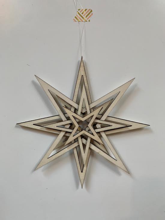 Hanging Wood Star