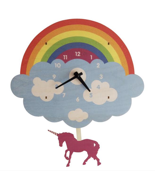 Unicorn Pendulum Clock / Popclox