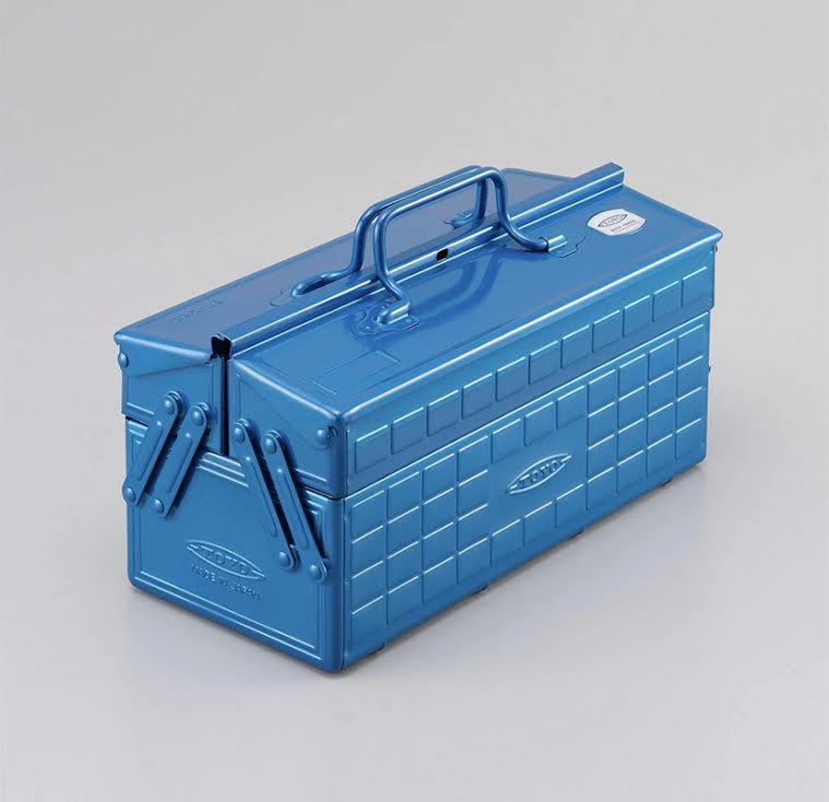 Toyo ST-350 Steel Toolbox with Cantilever Lid and Upper Storage Trays