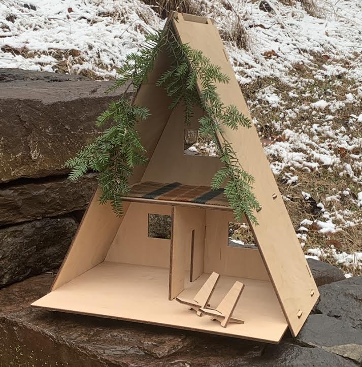 Modern Love Made A-Frame Cabin Playhouse