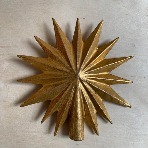 Gold Tree Topper- Snowflake