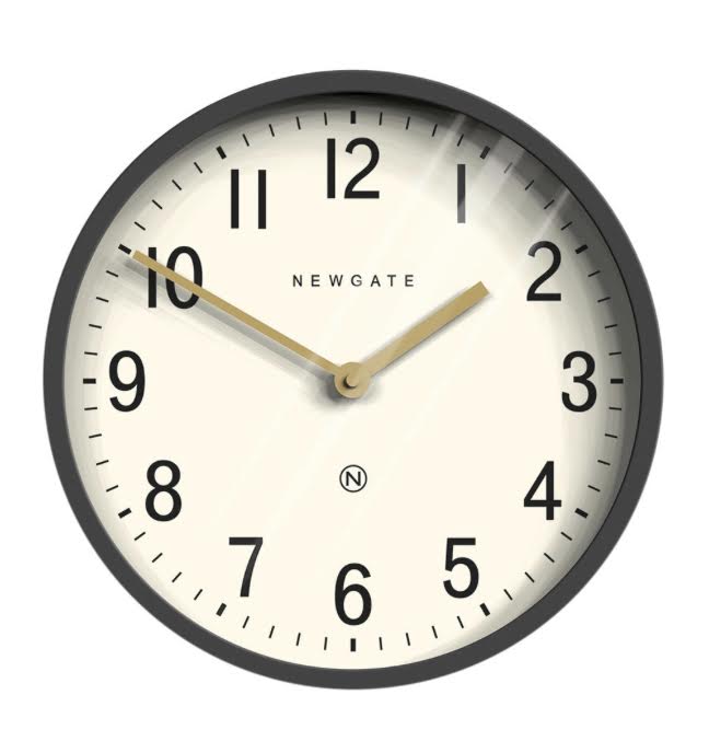 Newgate Master Edwards Grey Clock