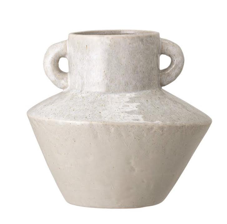 Stoneware Vase with Handles