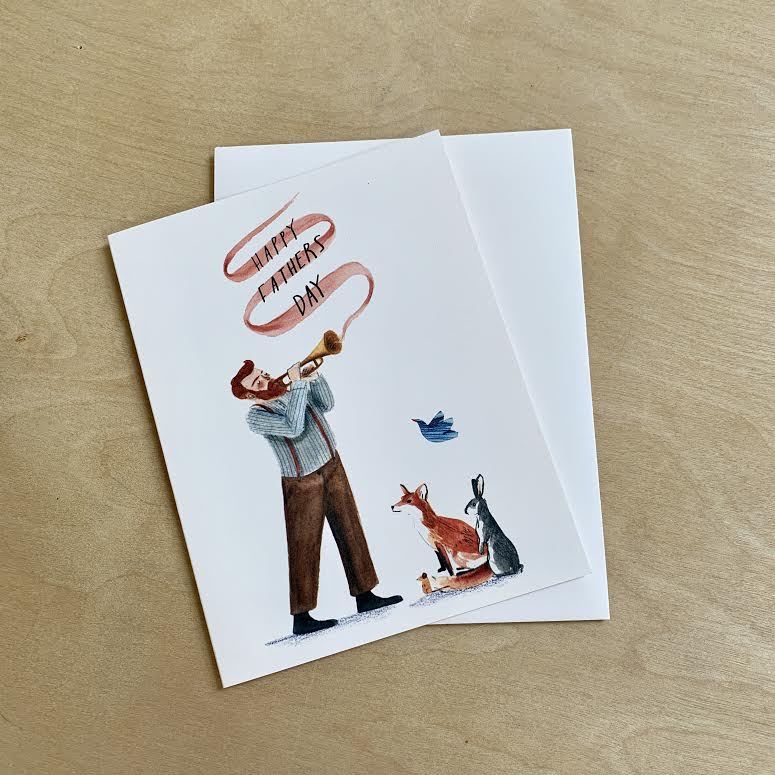 Father's Day Card with Animals