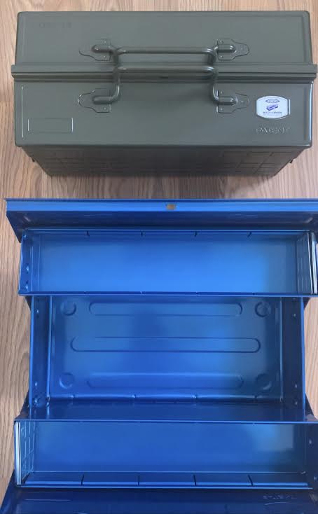 Toyo ST-350 Steel Toolbox with Cantilever Lid and Upper Storage Trays