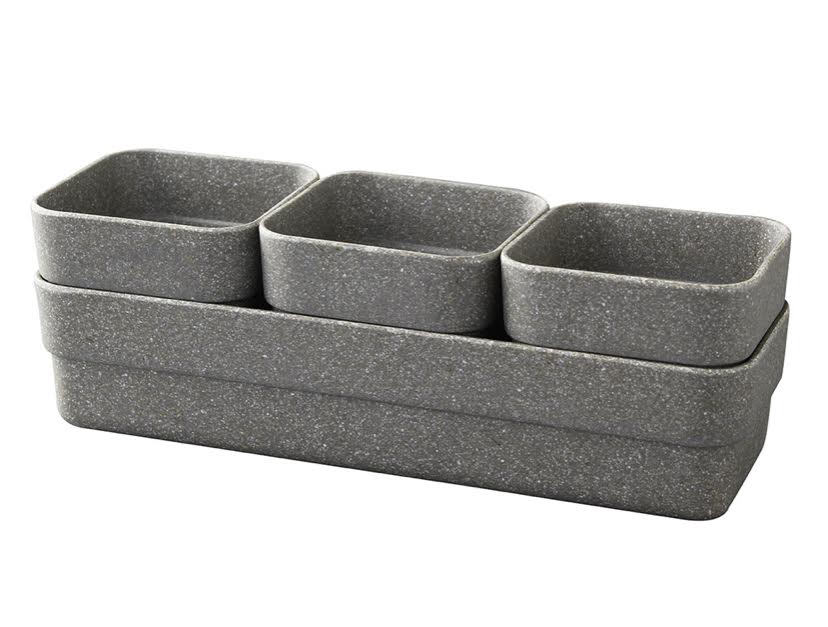 Eco Planter Herb Pots with Tray