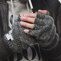 Ragg Wool Fingerless Gloves