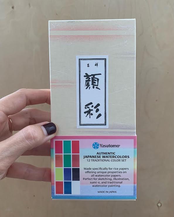 Sumi-e Japanese Traditional Watercolor Set