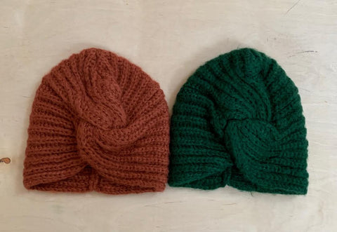 Ribbed Turban Beanie