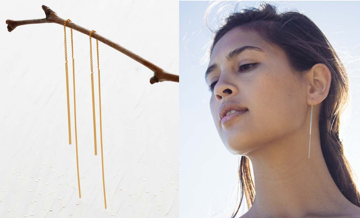Needle and Thread Earrings