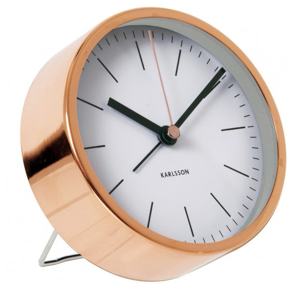 Minimal Copper Alarm Clock