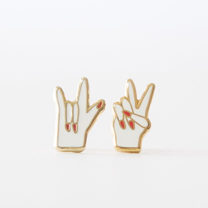 Peace and Love Earrings