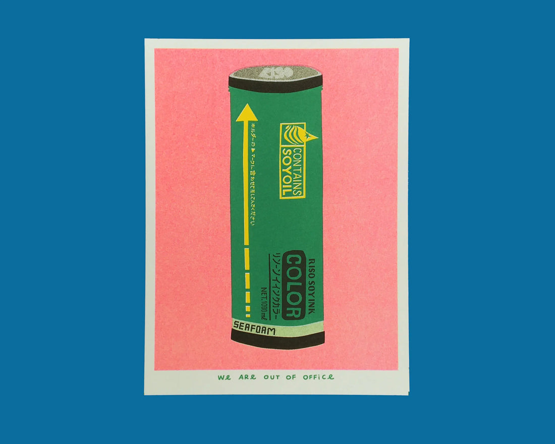 Out of Office Ink Riso Graph Print