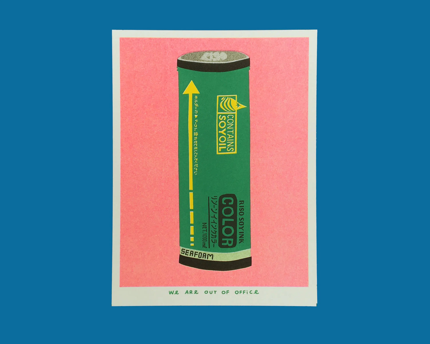 Out of Office Ink Riso Graph Print