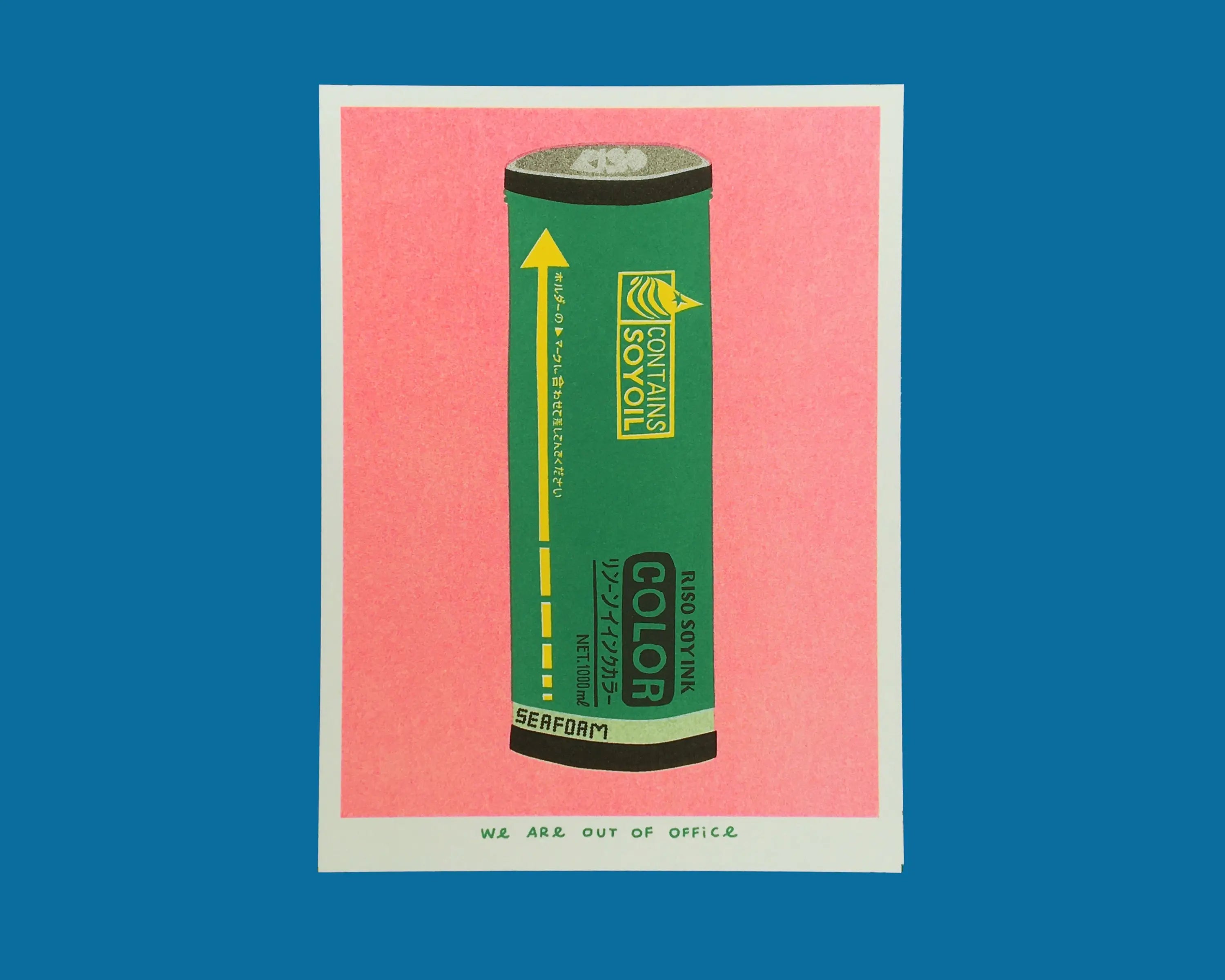 Out of Office Ink Riso Graph Print