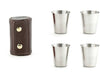 Shot Glasses with Leather Case